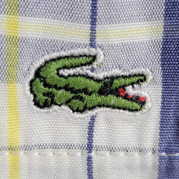 Lacoste Men’s Shirt L 42 White Regular Fit LS Button Up Cotton Pocket Logo - Picture 4 of 10